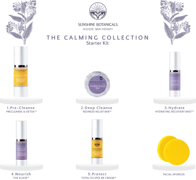 Calming Collection Front Panel | Sunshine Botanicals